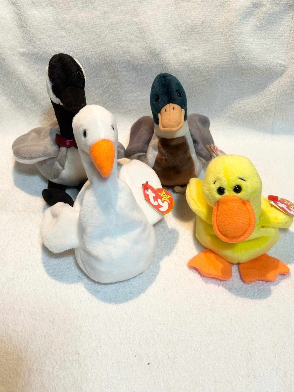 Ty beanie babies lot duck swan goose